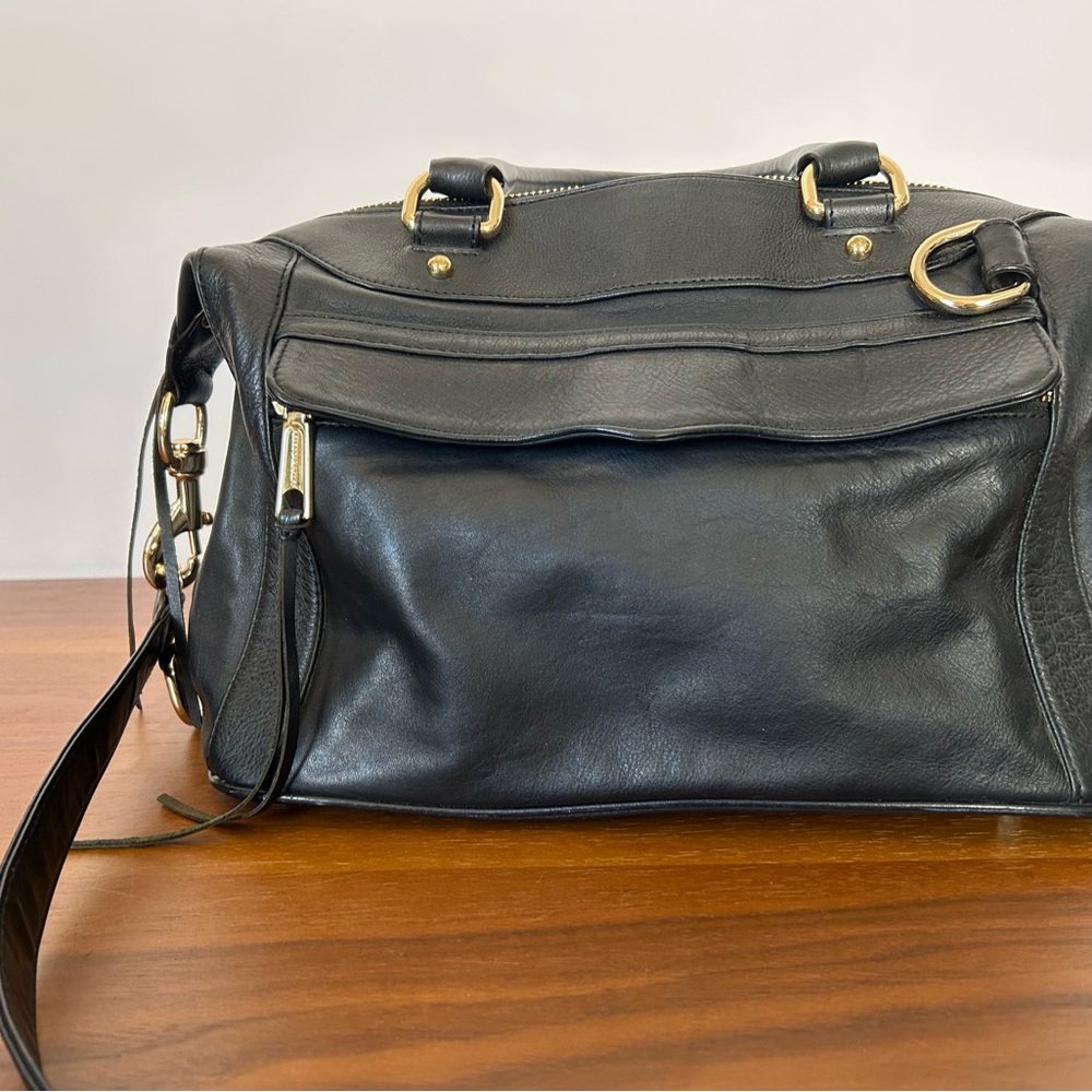Rebecca Minkoff Mini Morning After Bag (Mini MAB) - Black Leather